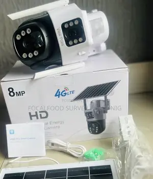 Optimax PTZ V380 Airtel Only PTZ Solar Dual Lens Camera