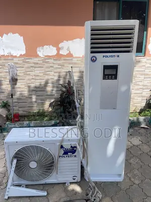 Polyester 2tone Standing Ac With Accessories Gas Is Locked Inside