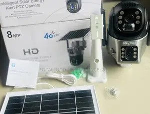 Optimax PTZ V380 Airtel Only PTZ Solar Dual Lens Camera