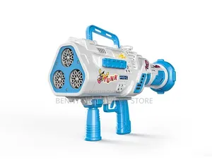 White Yellow Neptune Bazuka Bubble Gun