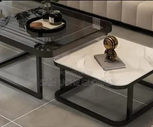 Centre Table 2in1 Glass Marble