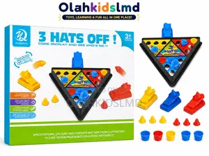 3 Hats Off Strategy Board Game for Kid Fun Family Puzzle Game 3+ Years