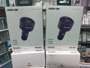 Green Lion Roadex 80w Triple Port Usb Pd Qc Fast Car Charger Adapter