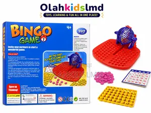 Bingo Game Set With Ball Cage – Complete Family Party Board Game