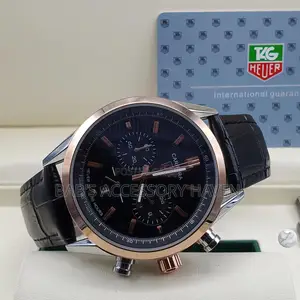 Premium Active Chronograph Luxury Carrera Tag Heuer Leather Watch