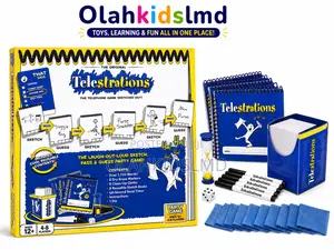Telestrations Family Drawing Guessing Party Board Game (4–8 Players