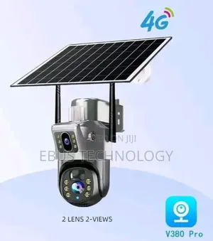 V380 Pro Dual Lens 4g Solar Camera