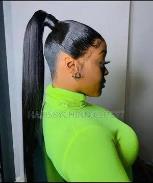 Human Hair Frontal Paired With Ponytail