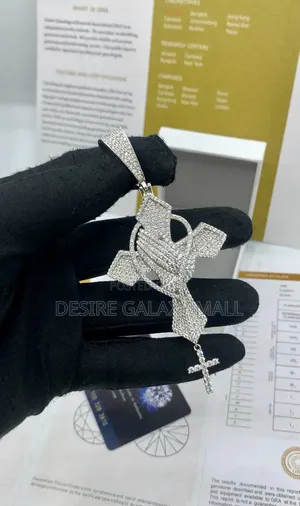 VVS Moissanite Diamond Rosary Pendant With Round Ball Necklace