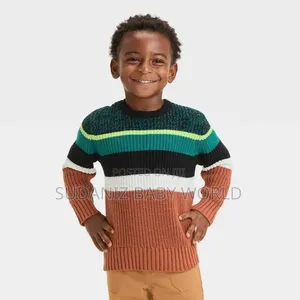 Toddler Boys' Colorblock Pullover Crewneck Sweater - Cat Jack