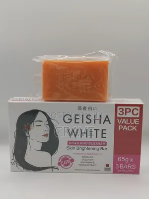 Geisha White, Scar and Blemish Skin Brightening Bar Classic 3x