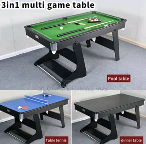 3-in-1 Multi Pool Table, a Table Tennis Board,