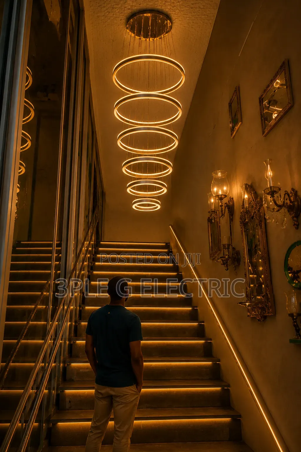By 5 Void Dropping Chandelier