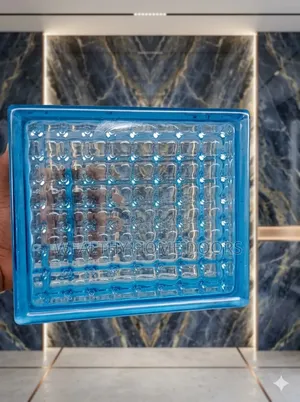 High Quality Crystal Blue Glass Block