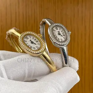 Cartier Quality Luxury Ladies Automatic Engine Iced Face Wristwatch