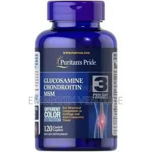 Puritan's Pride Double Strength Glucosamine, Chondroitin, MSM 120caps