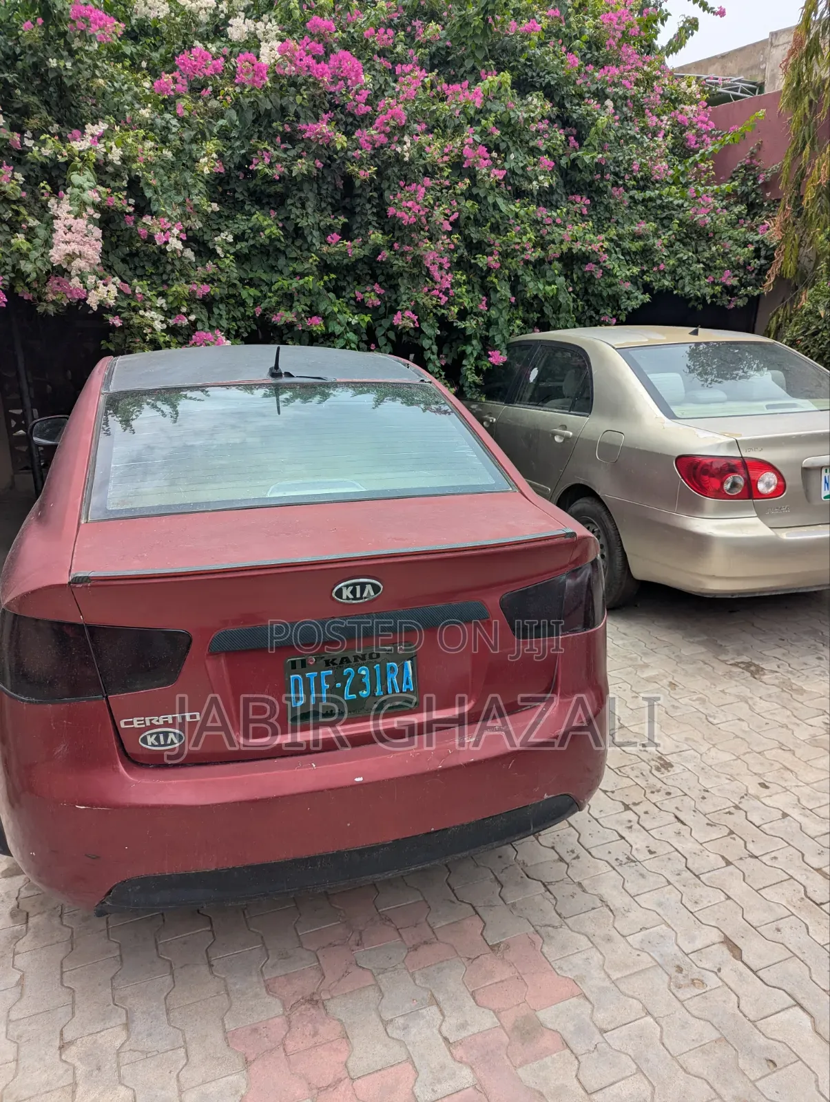 Kia Cerato 2008 Maroon