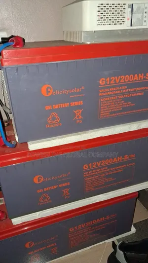 200amps 12v Dry Cell Battery for Inverter to Generate Electricity
