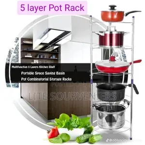 5 Tier Pot Rack