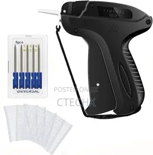 Clothes Label Tagging Gun +6 Replacement Needle +1500 Tags Barbs 50mm