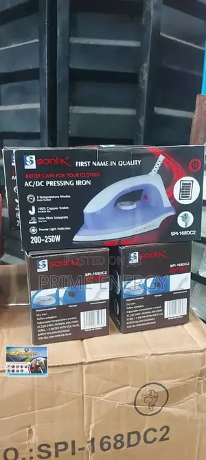 Brand New Solar Pressing Iron Ac/Dc Is Now Available in Stock