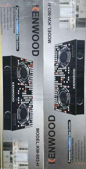 Kenwood Glass Infrared Double Burner Gas Cooker