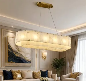 Luxury Oval Marble Chandelier – Timeless Elegance in Every Glow