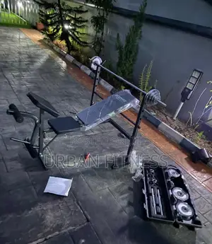 Weight Lifting Bench With 50kg Set