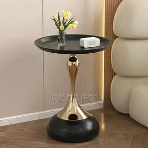 Modern Metal and Wood Accent Table