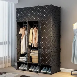 3 Partition Wardrobe- Plastic