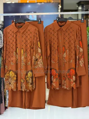 Women Turkey Luxury 2 Pieces Shirt and Trouzer Wear