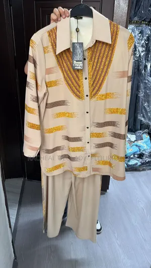 Women Turkey Luxury 2 Pieces Shirt and Trouzer Wear