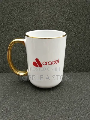 Mug With Golden Handle