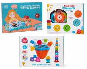 Baby Toddler Educational Toy Bundle – Writing Exercise Book, Projec
