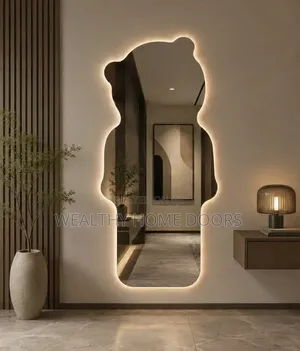 New Modern Bear-Shaped Full-Body Led Backlit Mirror