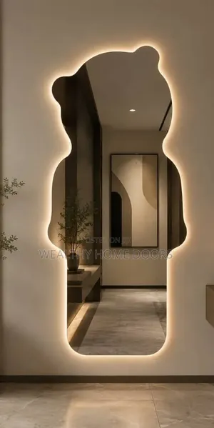 New Modern Bear-Shaped Full-Body Led Backlit Mirror