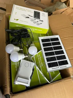 Brand New Solar Emergency Lighting Kit With 3 Led Lamps (Sx-2009)