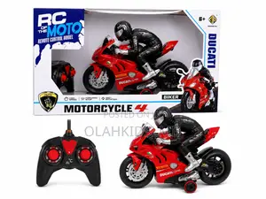 Rc Ducati Motorcycle With Biker Figure – Remote Control Toy