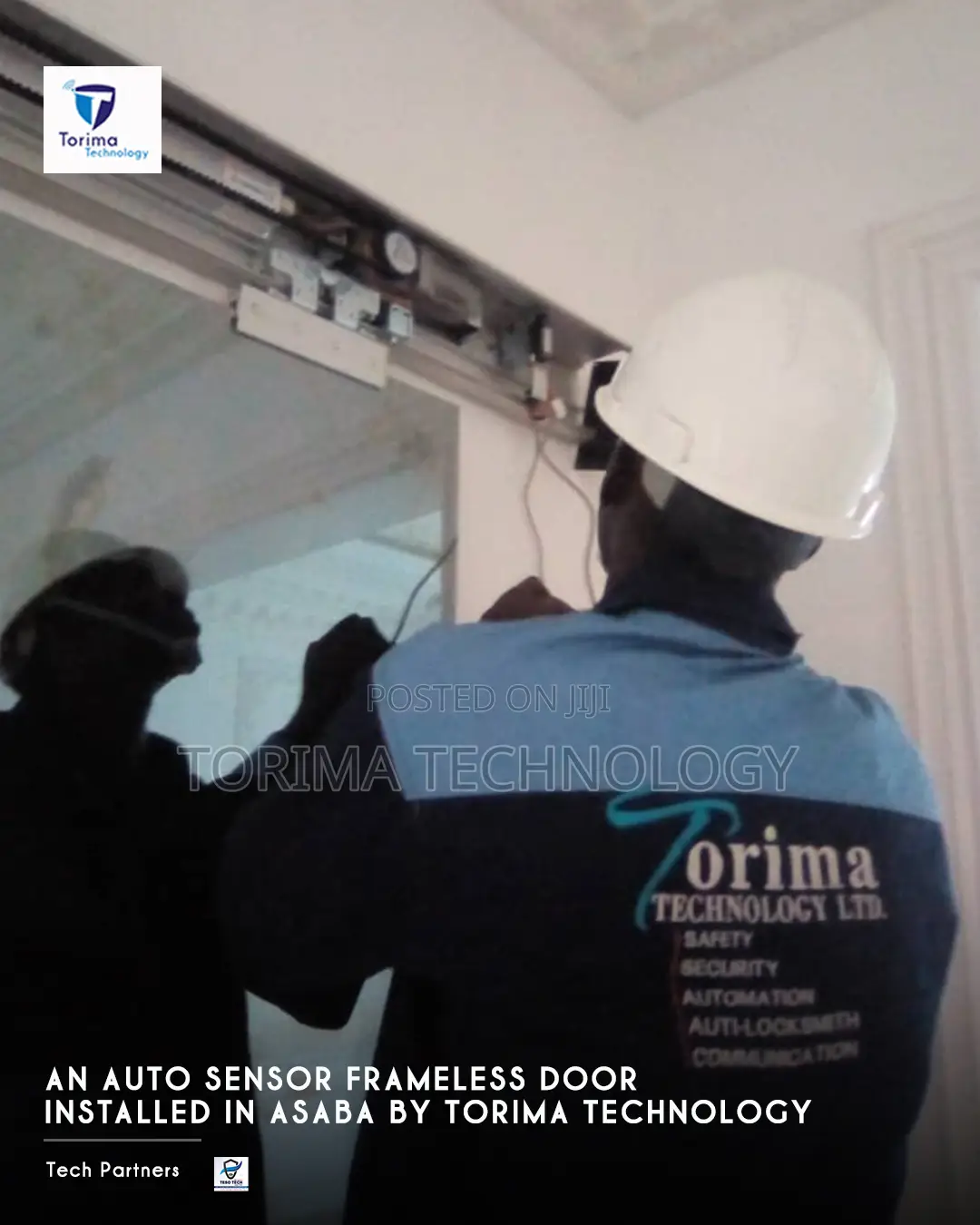 Installation Automatic Frameless Sensor Door