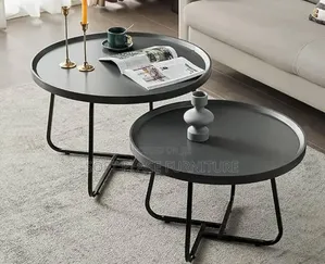 High Classic Centre Table With Side Stool