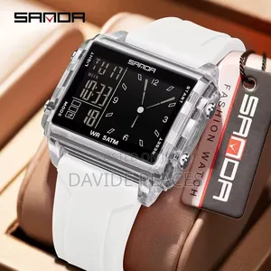 Original Sanda Dual Display Sport Unisex Rubber Wristwatch