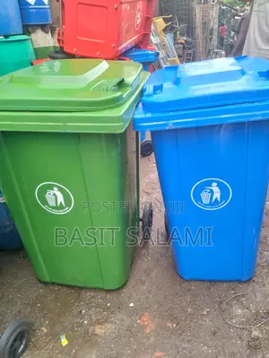 All Kind of Waste Bins Both Kinds of Metal and Plastic Available