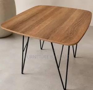 Modern Mid-Century Solid Wood Stool / Side Table – Brand New!