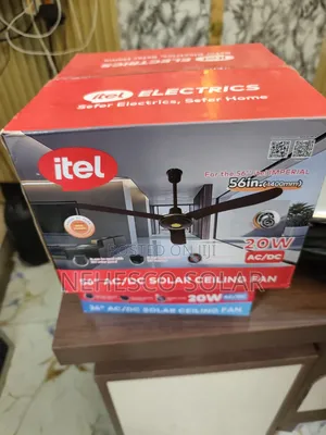 Itel 56" Ac/Dc Solar Ceiling Fan
