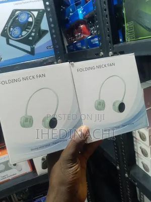 : Portable Rechargeable Folding Neck Fan Usb Hands-Free Cooling