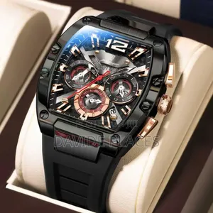 Original Quality Poedagar Chronograph Square Face Wristwatch