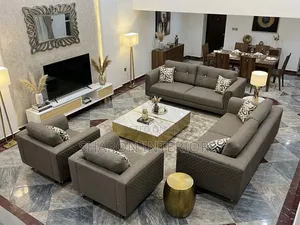 Contemporary Sofa Set Leather
