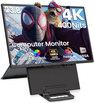 V2com D1 23.8-Inch Uhd Portable Monitor, Ips Ultra-Slim Freesync