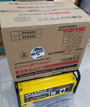 Elepaq Sv6800 Portable Generator Set for Homes and Offices
