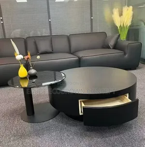 Unique Nordic Design Glass Center Table Set